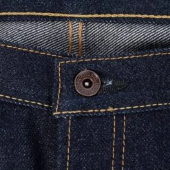 21/23oz Ultra Heavy Raw Selvedge Denim Slim Tapered Cut Jeans - Indigo -Denim Clothing-Iron Heart International IH 777S UHR 8