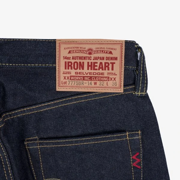 14oz Broken Twill Selvedge Denim Slim Tapered Cut Jeans - Indigo 9 14oz Broken Twill Selvedge Denim Slim Tapered Cut Jeans - Indigo - Image 7