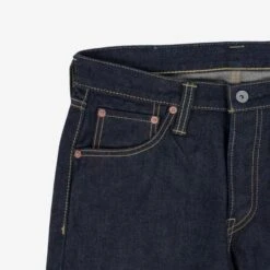 14oz Broken Twill Selvedge Denim Slim Tapered Cut Jeans - Indigo 26 14oz Broken Twill Selvedge Denim Slim Tapered Cut Jeans - Indigo -Denim Clothing-Iron Heart International IH 777SBR 14 9