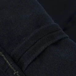 14oz Broken Twill Selvedge Denim Slim Tapered Cut Jeans - Indigo Overdyed Black -Denim Clothing-Iron Heart International IH 777SBR 14od 12