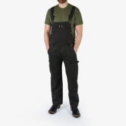 12oz Wabash Double Knee Overalls - Black