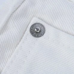 13.5oz Denim Medium/High Rise Tapered Cut Jeans - White 21 13.5oz Denim Medium/High Rise Tapered Cut Jeans - White -Denim Clothing-Iron Heart International IH 888 WT 8