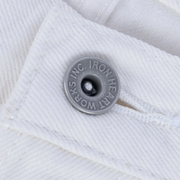 13.5oz Denim Medium/High Rise Tapered Cut Jeans - White 12 13.5oz Denim Medium/High Rise Tapered Cut Jeans - White - Image 10