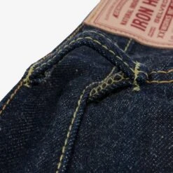 17oz Selvedge Denim Medium/High Rise Tapered Cut Jeans - Natural Indigo 22 17oz Selvedge Denim Medium/High Rise Tapered Cut Jeans - Natural Indigo -Denim Clothing-Iron Heart International IH 888N 6