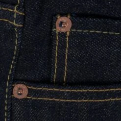 17oz Selvedge Denim Medium/High Rise Tapered Cut Jeans - Natural Indigo 25 17oz Selvedge Denim Medium/High Rise Tapered Cut Jeans - Natural Indigo -Denim Clothing-Iron Heart International IH 888N 9
