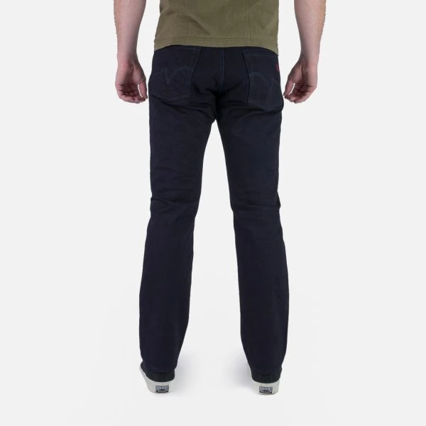 14oz Selvedge Denim Mid/High Rise Tapered Cut Jeans - Indigo/Indigo 4 14oz Selvedge Denim Mid/High Rise Tapered Cut Jeans - Indigo/Indigo - Image 2