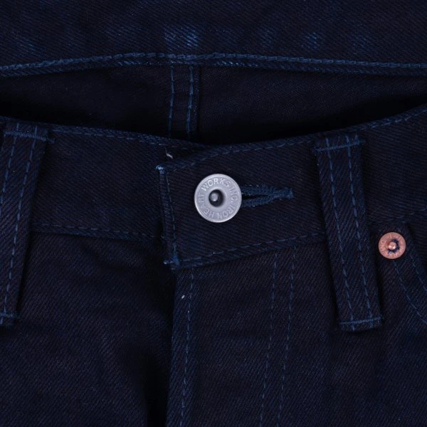 14oz Selvedge Denim Mid/High Rise Tapered Cut Jeans - Indigo/Indigo 13 14oz Selvedge Denim Mid/High Rise Tapered Cut Jeans - Indigo/Indigo - Image 11