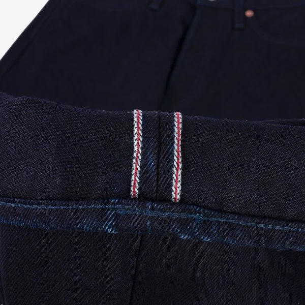 14oz Selvedge Denim Mid/High Rise Tapered Cut Jeans - Indigo/Indigo 14 14oz Selvedge Denim Mid/High Rise Tapered Cut Jeans - Indigo/Indigo - Image 12