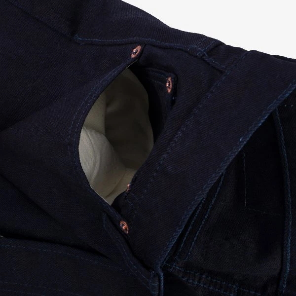 14oz Selvedge Denim Mid/High Rise Tapered Cut Jeans - Indigo/Indigo 15 14oz Selvedge Denim Mid/High Rise Tapered Cut Jeans - Indigo/Indigo - Image 13