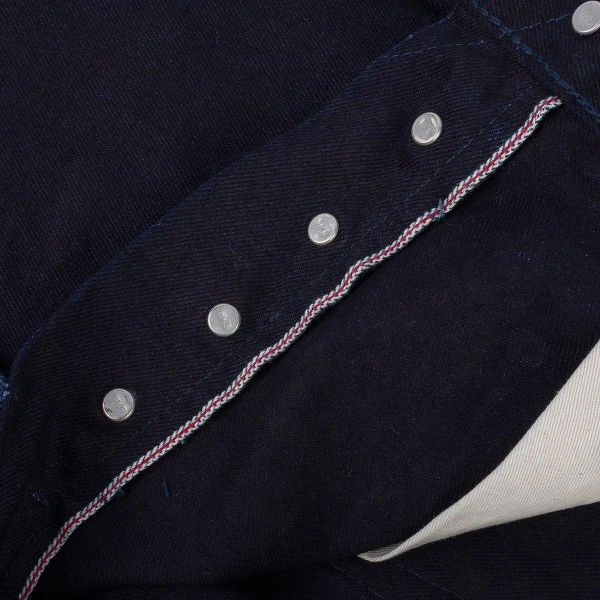 14oz Selvedge Denim Mid/High Rise Tapered Cut Jeans - Indigo/Indigo 16 14oz Selvedge Denim Mid/High Rise Tapered Cut Jeans - Indigo/Indigo - Image 14