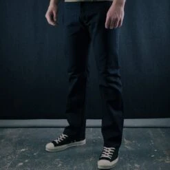 14oz Selvedge Denim Mid/High Rise Tapered Cut Jeans - Indigo/Indigo 18 14oz Selvedge Denim Mid/High Rise Tapered Cut Jeans - Indigo/Indigo -Denim Clothing-Iron Heart International IH 888S 14ii 2