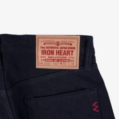 14oz Selvedge Denim Mid/High Rise Tapered Cut Jeans - Indigo/Indigo 21 14oz Selvedge Denim Mid/High Rise Tapered Cut Jeans - Indigo/Indigo -Denim Clothing-Iron Heart International IH 888S 14ii 5