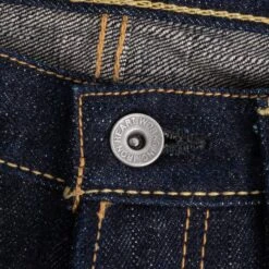 18oz Vintage Selvedge Denim Medium/High Rise Tapered Cut Jeans - Indigo -Denim Clothing-Iron Heart International IH 888S 18 4