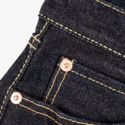 19oz Left Hand Twill Selvedge Denim Medium/High Rise Tapered Cut Jeans - Indigo -Denim Clothing-Iron Heart International IH 888S 19L 10