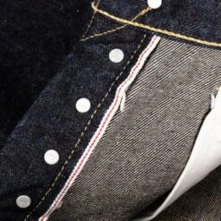 19oz Left Hand Twill Selvedge Denim Medium/High Rise Tapered Cut Jeans - Indigo -Denim Clothing-Iron Heart International IH 888S 19L 12