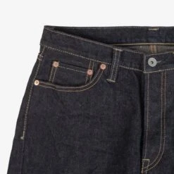 19oz Left Hand Twill Selvedge Denim Medium/High Rise Tapered Cut Jeans - Indigo -Denim Clothing-Iron Heart International IH 888S 19L 4
