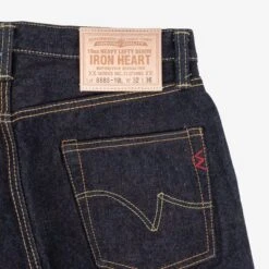 19oz Left Hand Twill Selvedge Denim Medium/High Rise Tapered Cut Jeans - Indigo -Denim Clothing-Iron Heart International IH 888S 19L 5