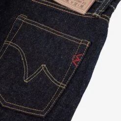 19oz Left Hand Twill Selvedge Denim Medium/High Rise Tapered Cut Jeans - Indigo -Denim Clothing-Iron Heart International IH 888S 19L 8