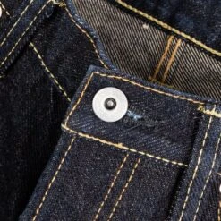 19oz Left Hand Twill Selvedge Denim Medium/High Rise Tapered Cut Jeans - Indigo -Denim Clothing-Iron Heart International IH 888S 19L 9