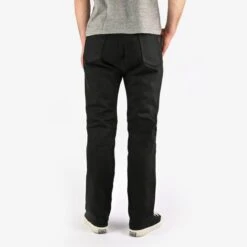 21oz Selvedge Denim Medium/High Rise Tapered Cut - Superblack Non-Fade -Denim Clothing-Iron Heart International IH 888S SB 1