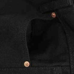 21oz Selvedge Denim Medium/High Rise Tapered Cut - Superblack Non-Fade -Denim Clothing-Iron Heart International IH 888S SB 13