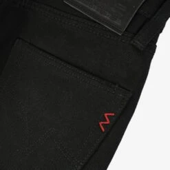 21oz Selvedge Denim Medium/High Rise Tapered Cut - Superblack Non-Fade -Denim Clothing-Iron Heart International IH 888S SB 6