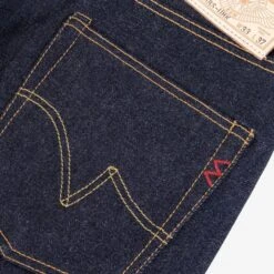 21/23oz Ultra Heavy Raw Selvedge Denim Medium/High Rise Tapered Cut Jeans - Indigo -Denim Clothing-Iron Heart International IH 888S UHR 12