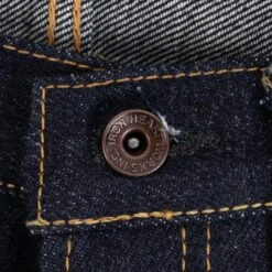 21/23oz Ultra Heavy Raw Selvedge Denim Medium/High Rise Tapered Cut Jeans - Indigo -Denim Clothing-Iron Heart International IH 888S UHR 6