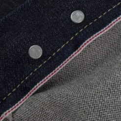 14oz Broken Twill Selvedge Denim Medium/High Rise Tapered Cut Jeans - Indigo -Denim Clothing-Iron Heart International IH 888SBR 14 11