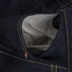 14oz Broken Twill Selvedge Denim Medium/High Rise Tapered Cut Jeans - Indigo -Denim Clothing-Iron Heart International IH 888SBR 14 12