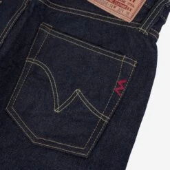 14oz Broken Twill Selvedge Denim Medium/High Rise Tapered Cut Jeans - Indigo -Denim Clothing-Iron Heart International IH 888SBR 14 5