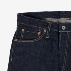 14oz Broken Twill Selvedge Denim Medium/High Rise Tapered Cut Jeans - Indigo -Denim Clothing-Iron Heart International IH 888SBR 14 7