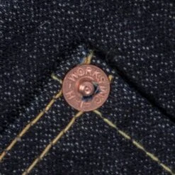 14oz Broken Twill Selvedge Denim Medium/High Rise Tapered Cut Jeans - Indigo -Denim Clothing-Iron Heart International IH 888SBR 14 8