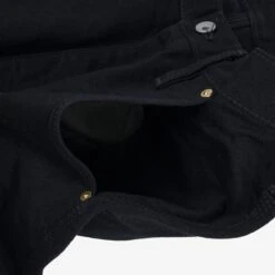 14oz Selvedge Denim Cargo Pants - Black/Black -Denim Clothing-Iron Heart International IHDR 502bb 11