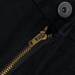 14oz Selvedge Denim Cargo Pants - Black/Black -Denim Clothing-Iron Heart International IHDR 502bb 12