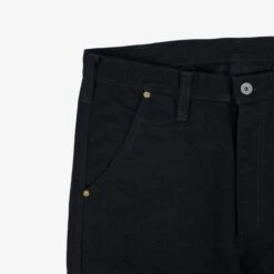 14oz Selvedge Denim Cargo Pants - Black/Black -Denim Clothing-Iron Heart International IHDR 502bb 4