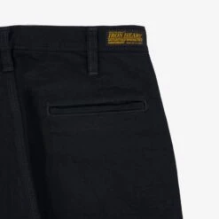 14oz Selvedge Denim Cargo Pants - Black/Black -Denim Clothing-Iron Heart International IHDR 502bb 5