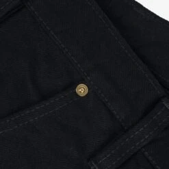14oz Selvedge Denim Cargo Pants - Black/Black -Denim Clothing-Iron Heart International IHDR 502bb 9