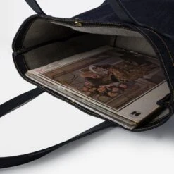 25oz Selvedge Denim Tote Bag - Indigo -Denim Clothing-Iron Heart International IHE 49 IND 3