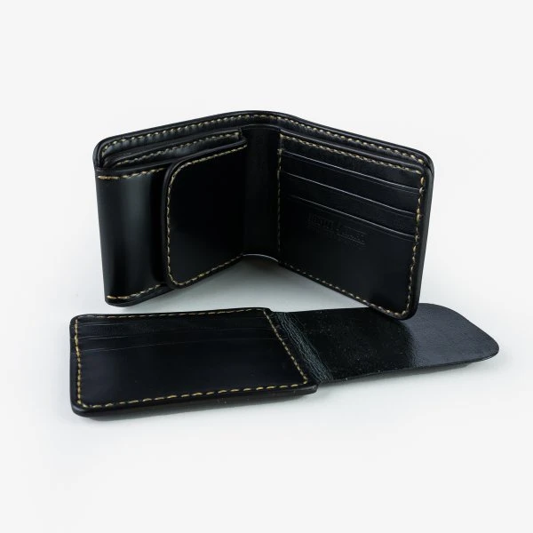 Small Shell Cordovan Wallet - Black 4 Small Shell Cordovan Wallet - Black - Image 2