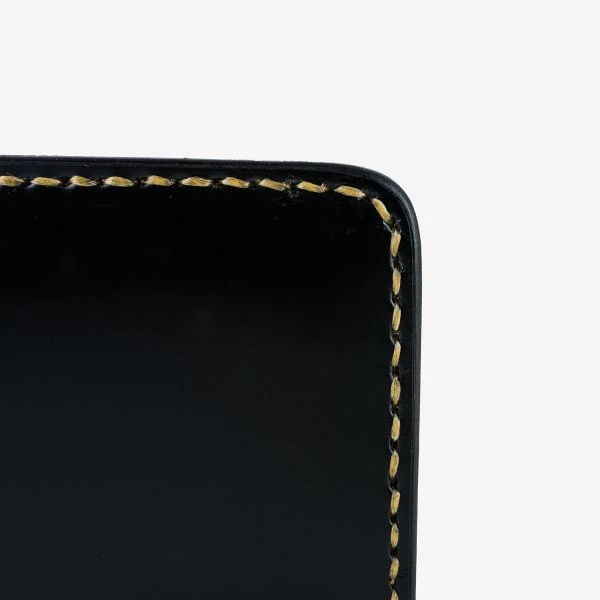 Small Shell Cordovan Wallet - Black 8 Small Shell Cordovan Wallet - Black - Image 6