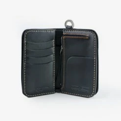 Medium Shell Cordovan Wallet - Black