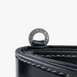 Medium Shell Cordovan Wallet - Black -Denim Clothing-Iron Heart International IHG 02 BLK 4