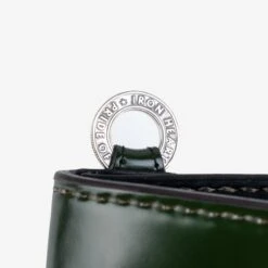 Medium Shell Cordovan Wallet - Green -Denim Clothing-Iron Heart International IHG 02 GRN 3