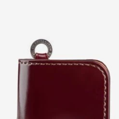 Medium Shell Cordovan Wallet - Ox Blood -Denim Clothing-Iron Heart International IHG 02 OXB 3