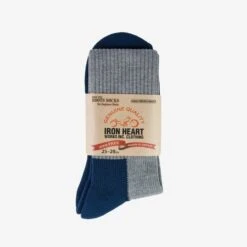 Iron Heart Engineer Socks - Grey/Navy