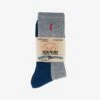 Iron Heart Work Boot Socks - Grey/Navy 1 Iron Heart Work Boot Socks - Grey/Navy -Denim Clothing-Iron Heart International IHG 030 GRYNAV