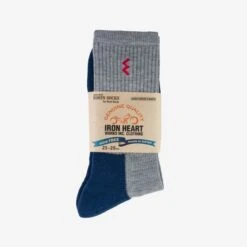 Iron Heart Work Boot Socks - Grey/Navy