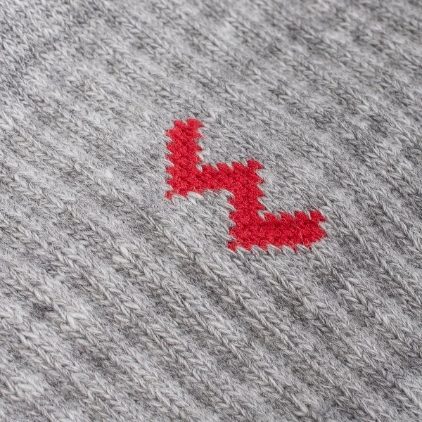 Iron Heart Work Boot Socks - Grey/Red 4 Iron Heart Work Boot Socks - Grey/Red - Image 2