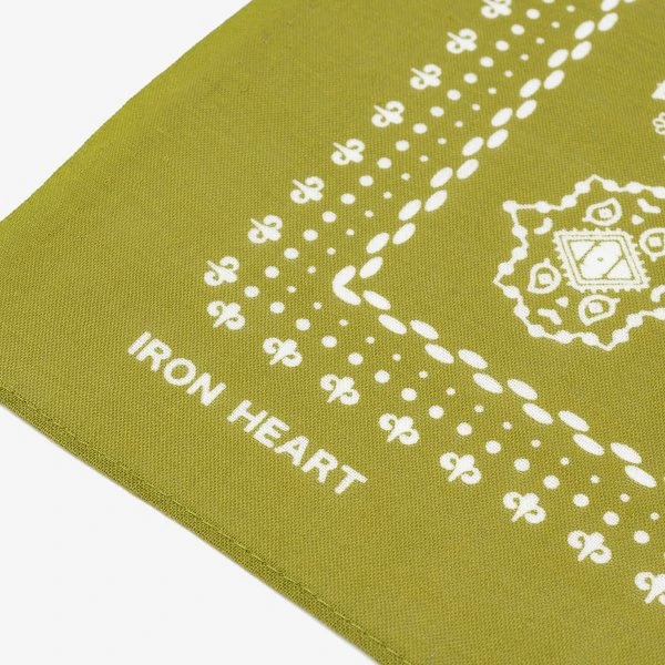 Iron Heart “Bell” Print Bandana - Green 5 Iron Heart “Bell” Print Bandana - Green - Image 3